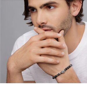 Lagos from the ANTHEM collection unisex Skull Bead Bracelet- brand new with tag